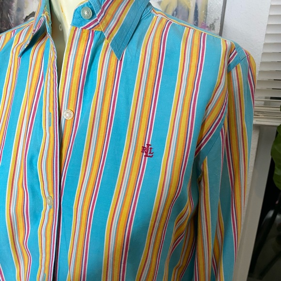 Ralph Lauren Striped Button Down - Picture 2 of 3